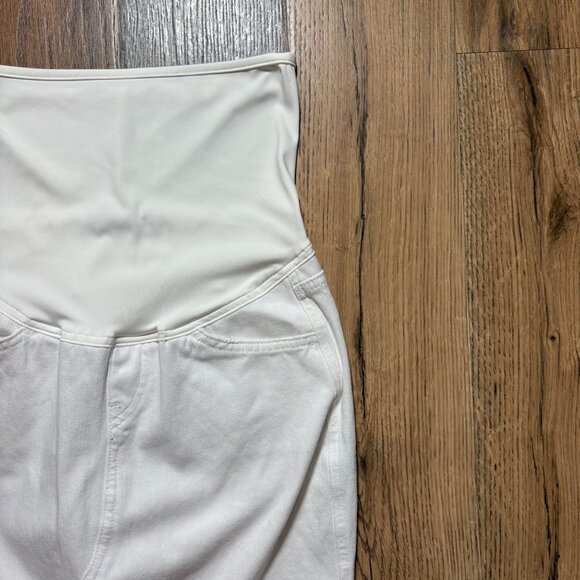 Hudson Maternity Reconstructed Denim Skirt Women's Size 27 in White - EUC! - Picture 3 of 8
